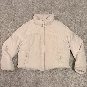 Fashion Nova Soft Pink Puffer Jacket